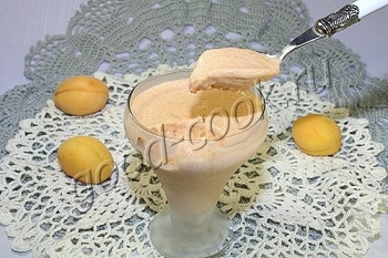 замороженная абрикосовая пена, рецепт приготовления